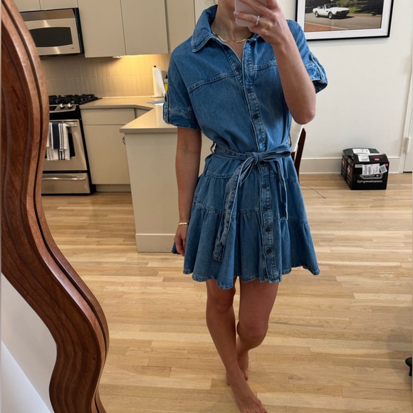 BNWT Zara Light Blue Denim Mini - Picture 1 of 6